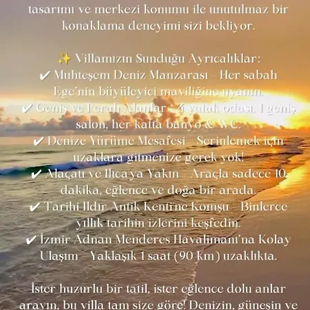 With Private Pool And Unique Sea View In Вилла Кешме